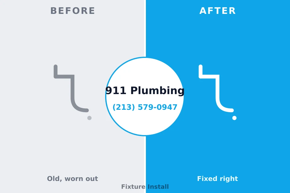 Before and after: plumbing repair North Ridgeville, OH